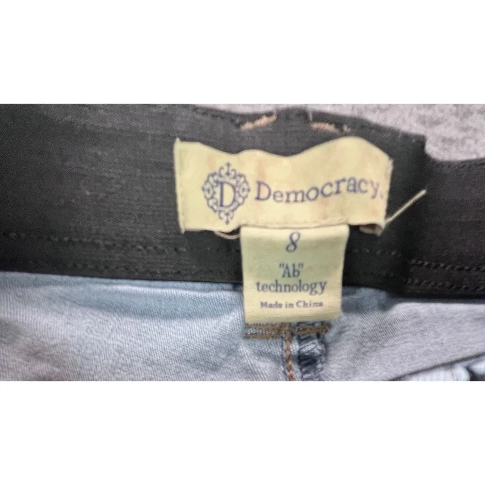 Democracy Jeans Womens‎ 8 Blue Skinny Ab Technology Stretch Denim Cotton Blend